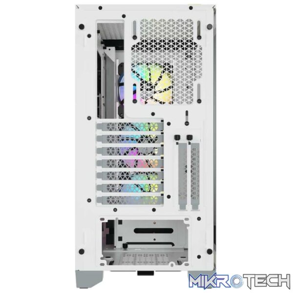 Corsair Carbide series 4000X RGB all White ATX Chassis with front+side dual Tempered glass side panel - Image 5